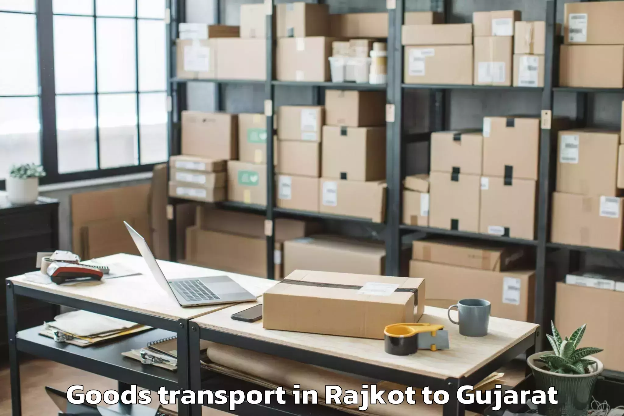 Quality Rajkot to Lunawada Goods Transport